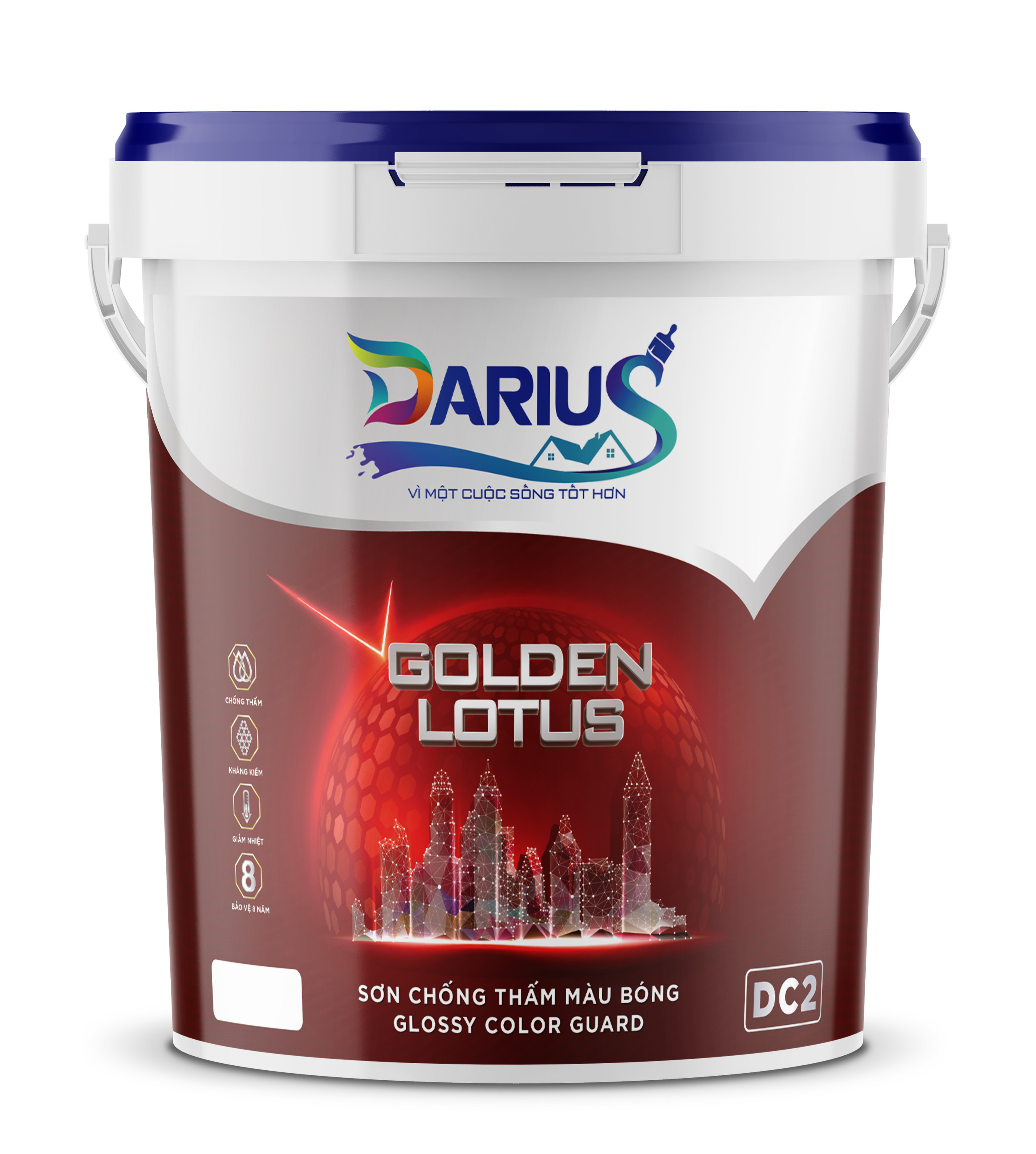 DARIUS GOLDEN LOTUS: Chống thấm màu bóng
