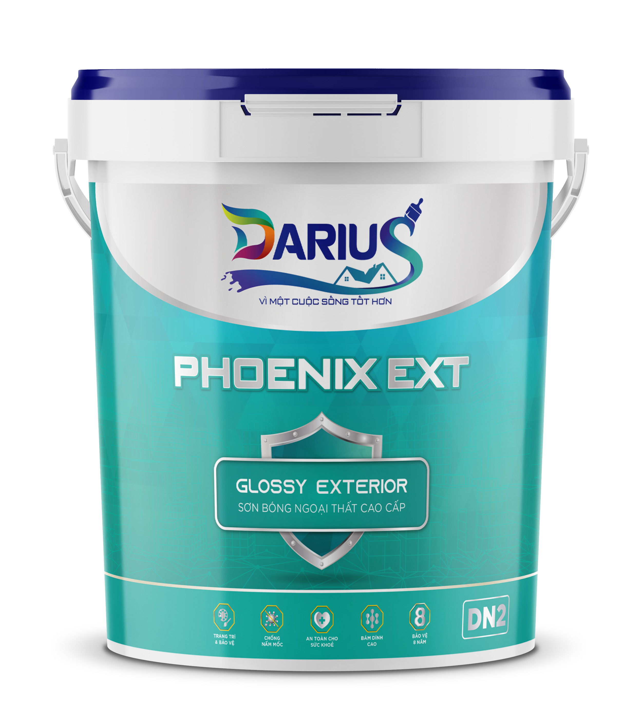 DARIUS PHOENIX EXT: Sơn bóng ngoại thất cao cấp